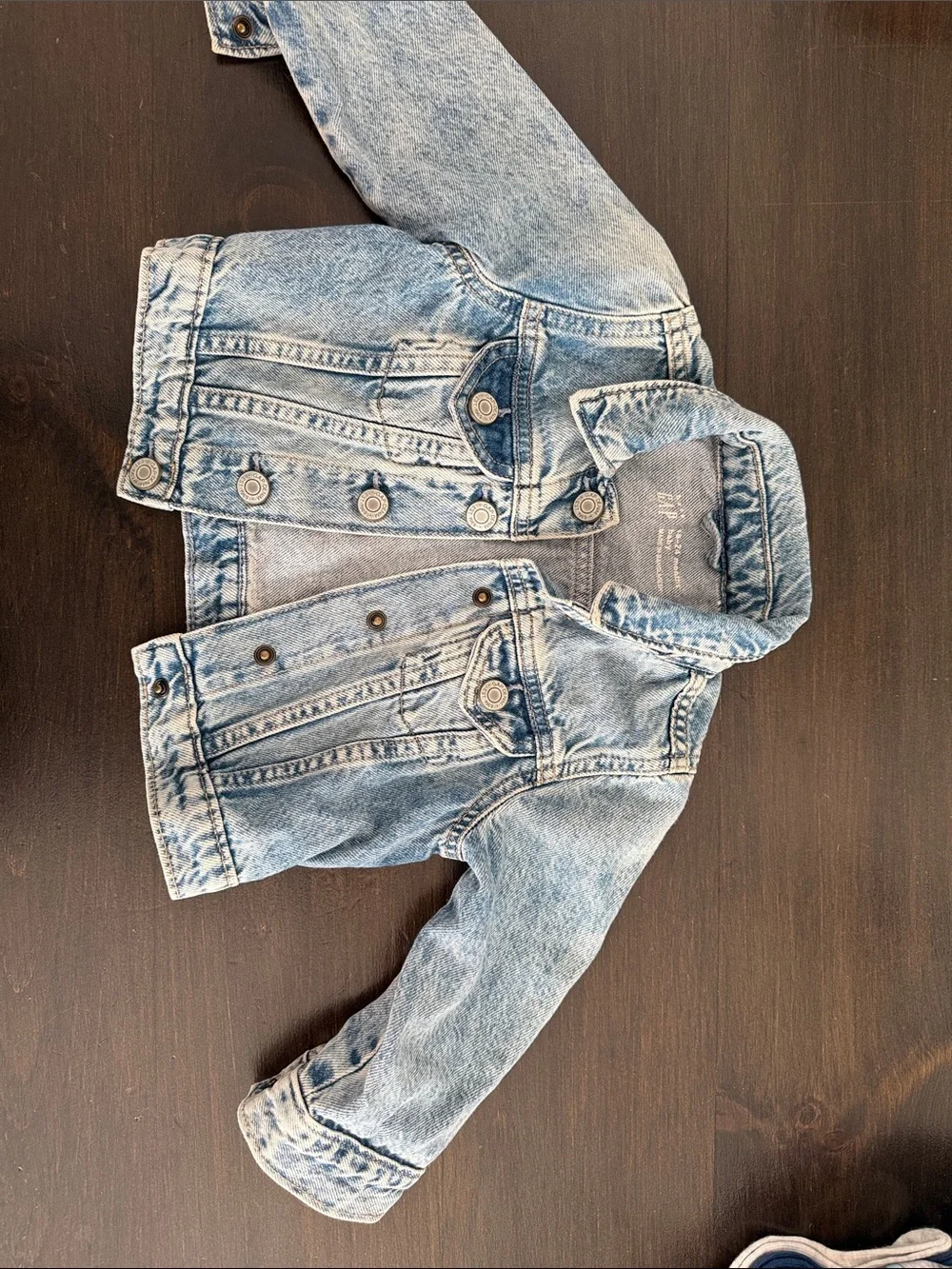 GAP Light Wash Kids Denim Jacket with Button Front